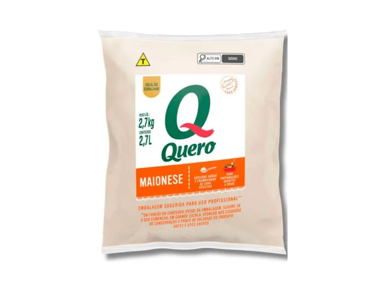 MAIONESE QUERO BG 2,7KG