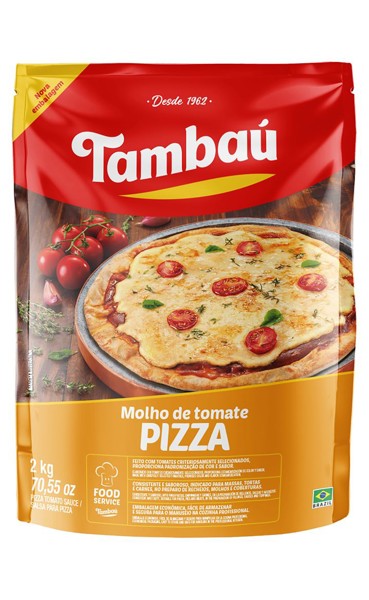 MOLHO DE TOMATE PIZZA POUCH TAMBAU  1,7KG