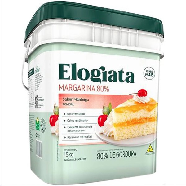 MARGARINA 80% LIPIDIOS BD 15 KG ELOGIATA