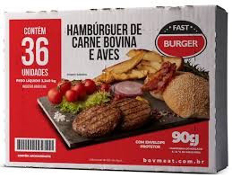CARNE HAMBURGUER 56G BURGER FAST