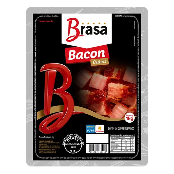 BACON PALETA CUBOS 1 KG BRASA