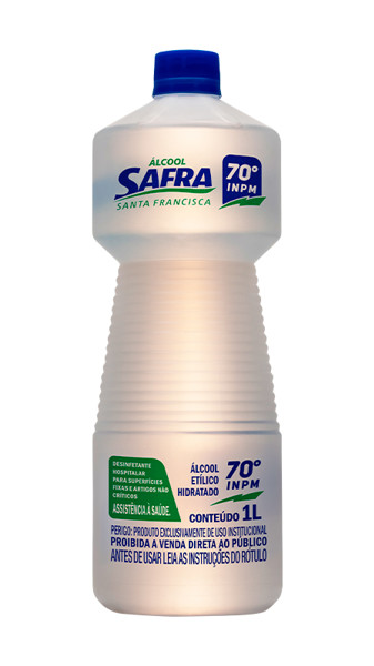 ALCOOL SAFRA LIQUIDO 70% 1L