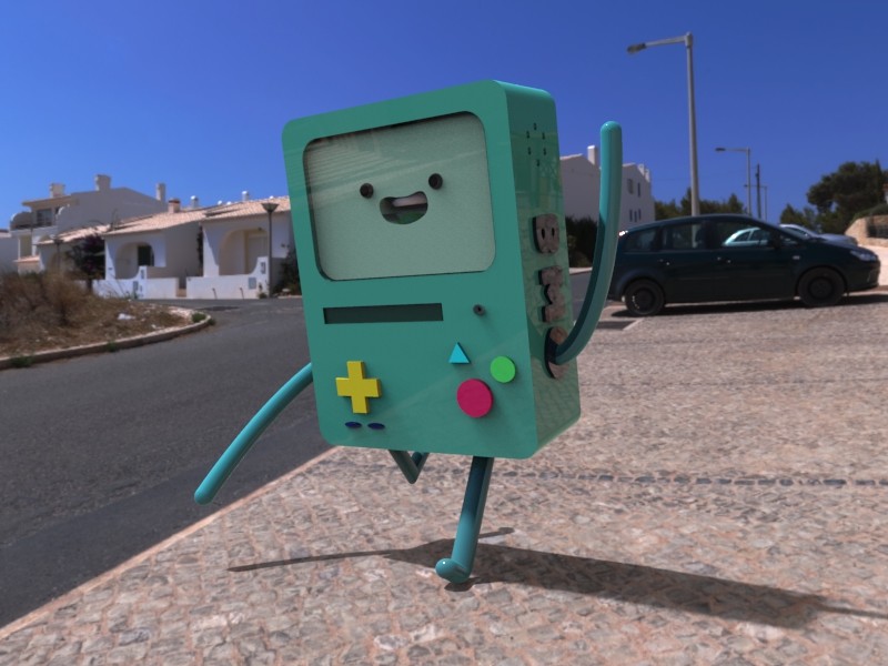 Modelagem 3d BMO - Hora de Aventura