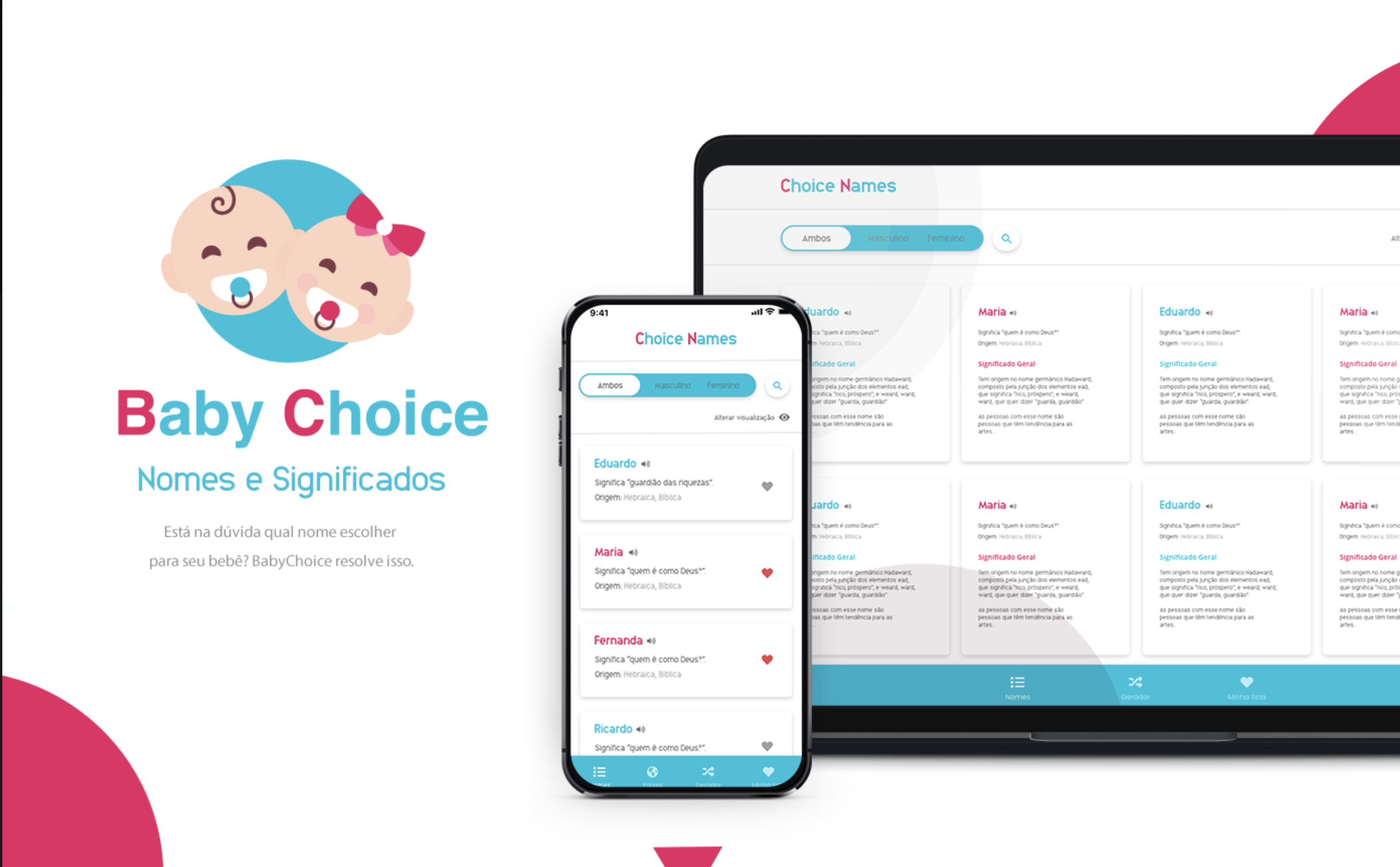 App BabyChoice - Nomes e Significados