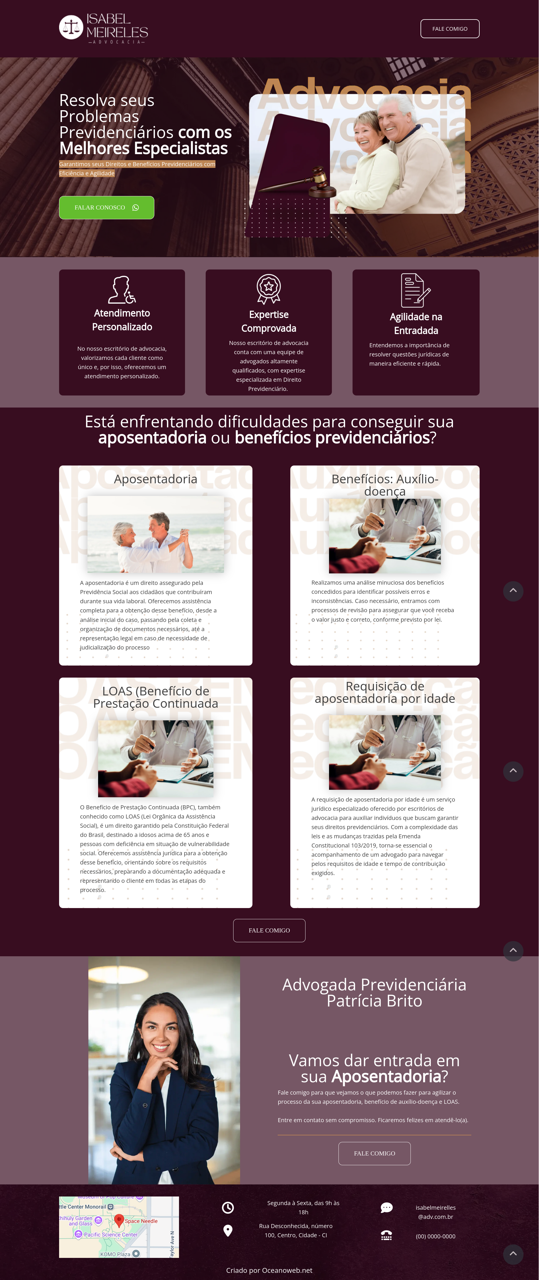 Modelo Landing Page Advocacia 3