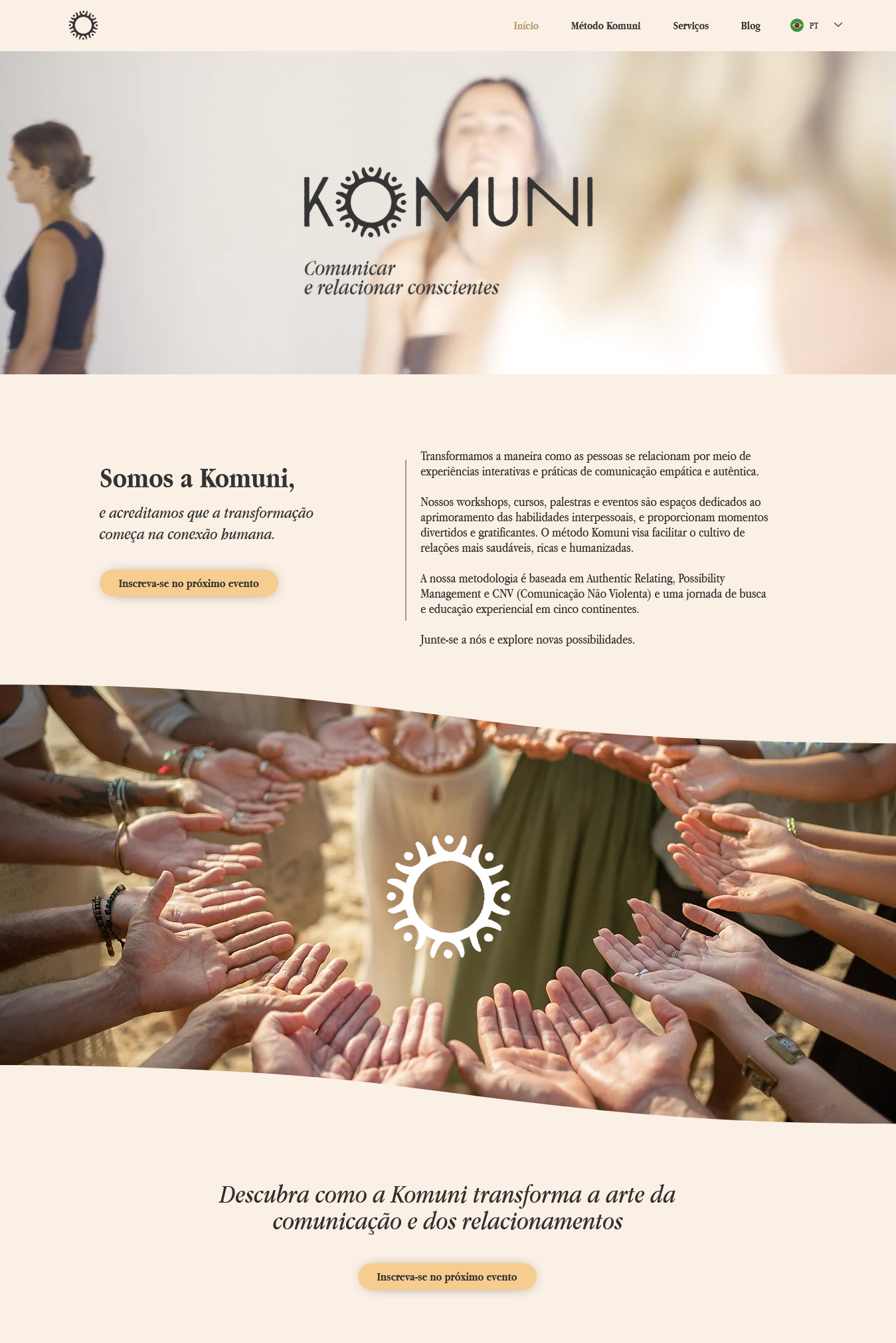 Layout para site em Wix