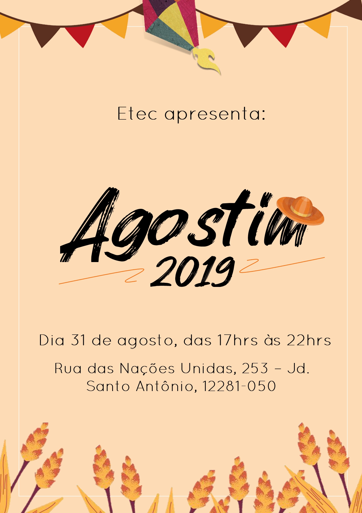 Agostim - Evento "Etec Machado de Assis"