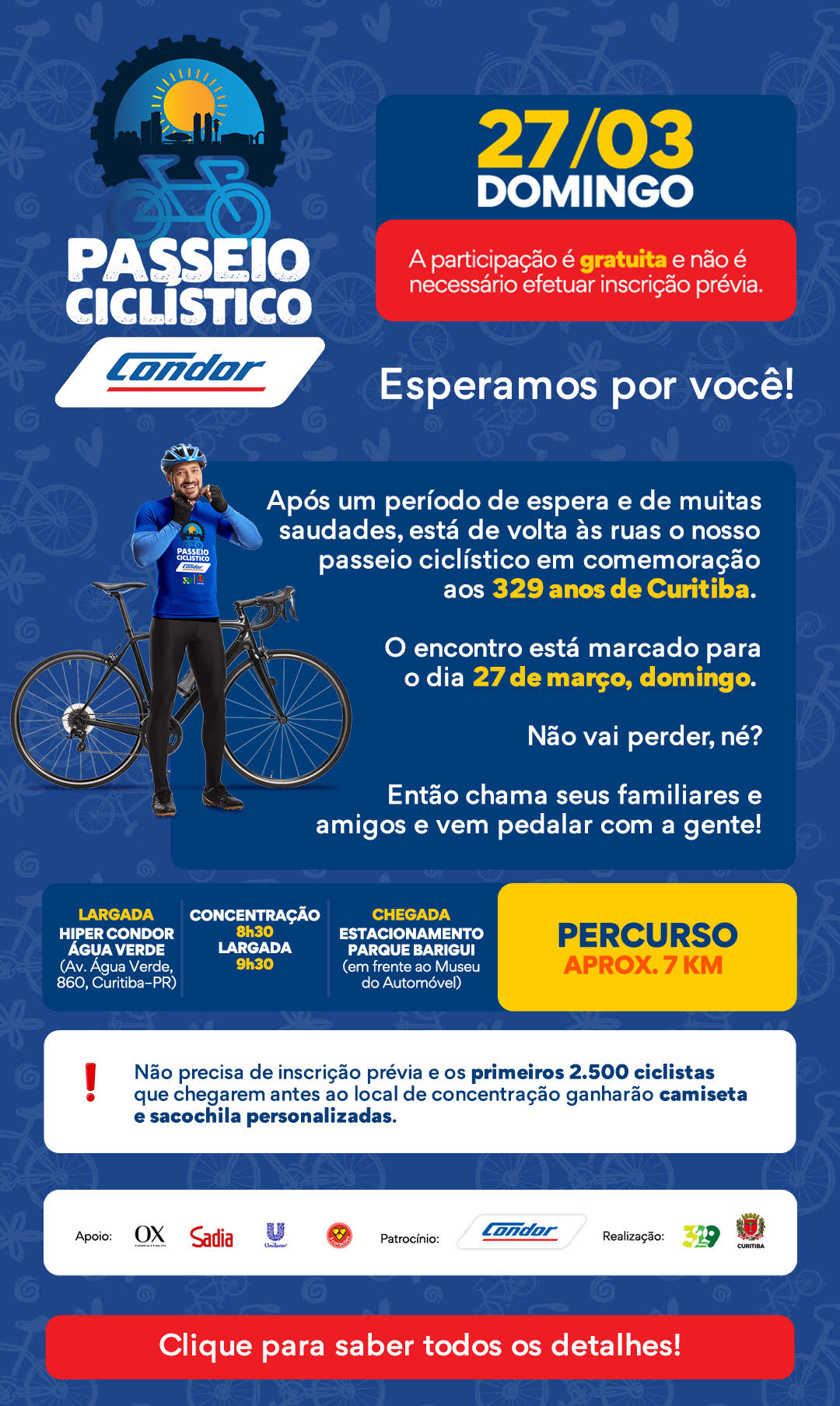 Passeio Ciclístico - Aniversário de Curitiba