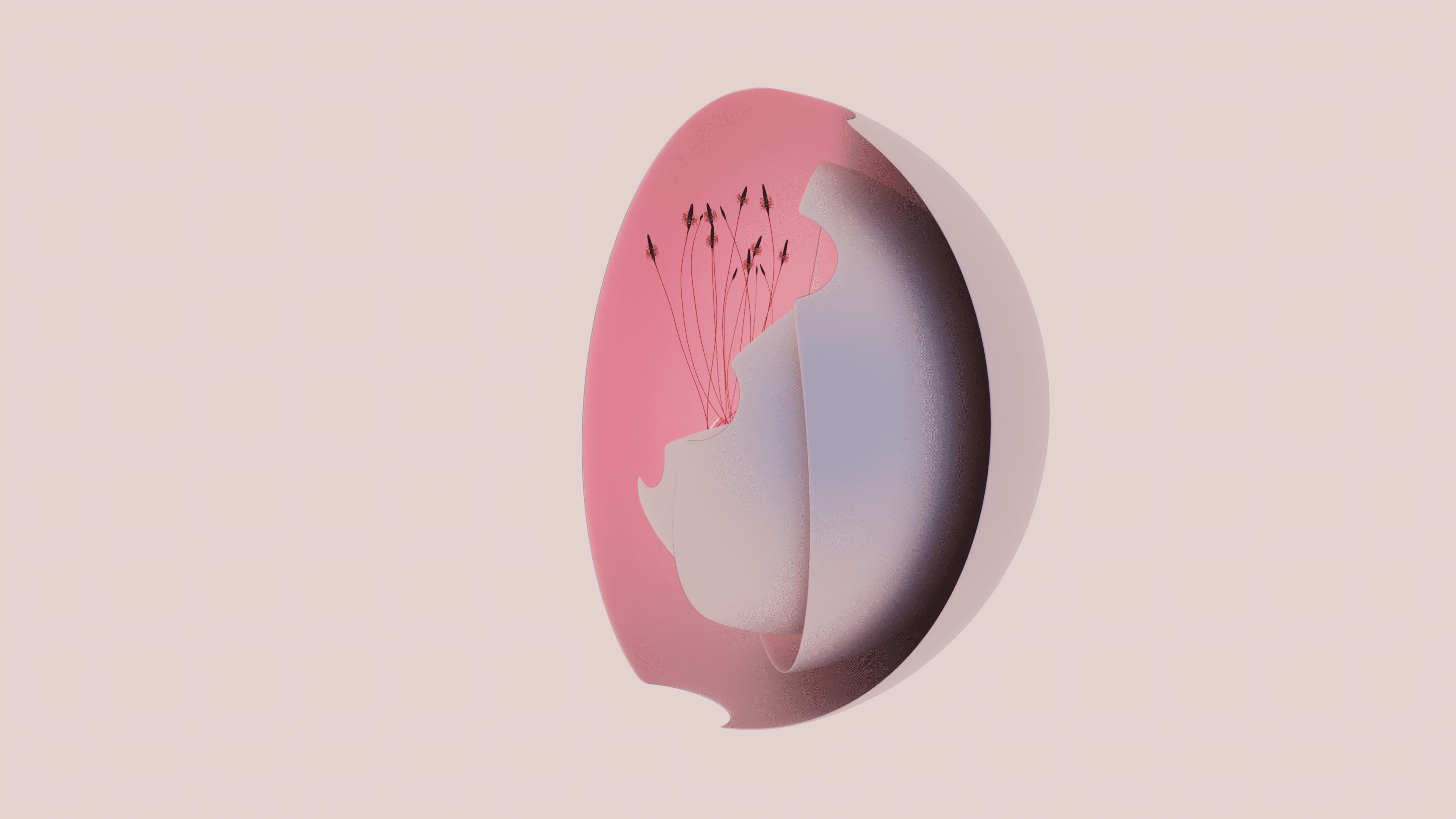 Vaso Abstrato 3D