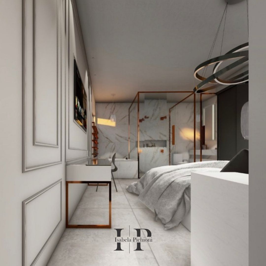 Projeto de banheiro integrado com closet- RD