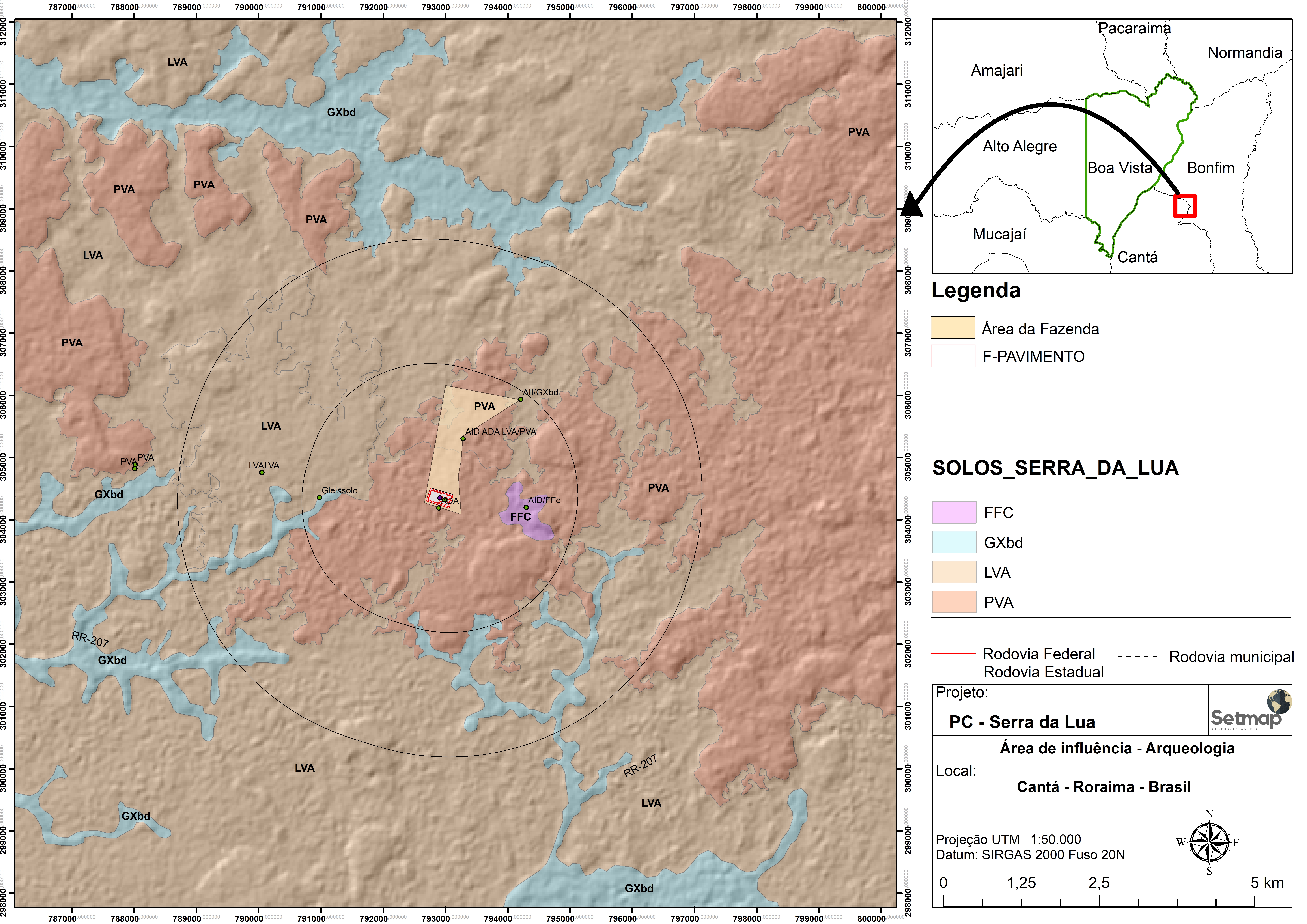 mapa de solos para EIA/RIMA