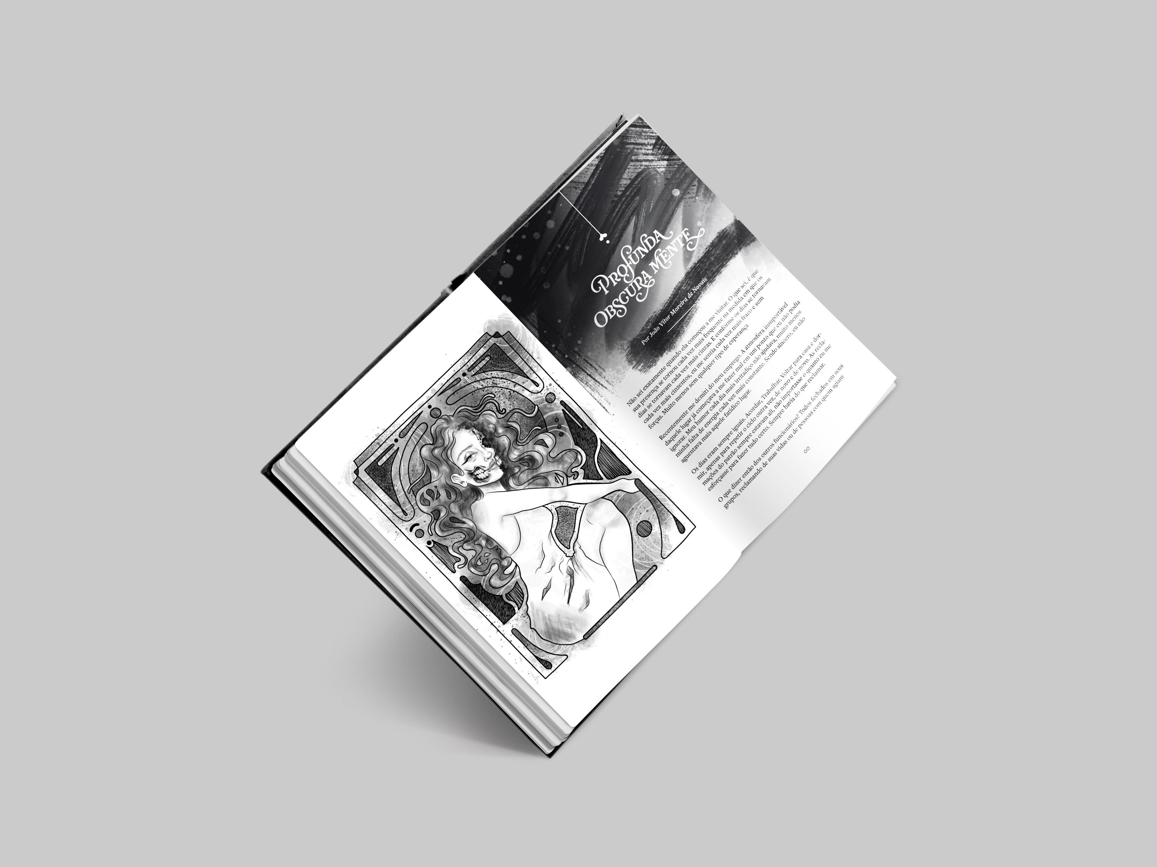 Livro de terror ilustrado