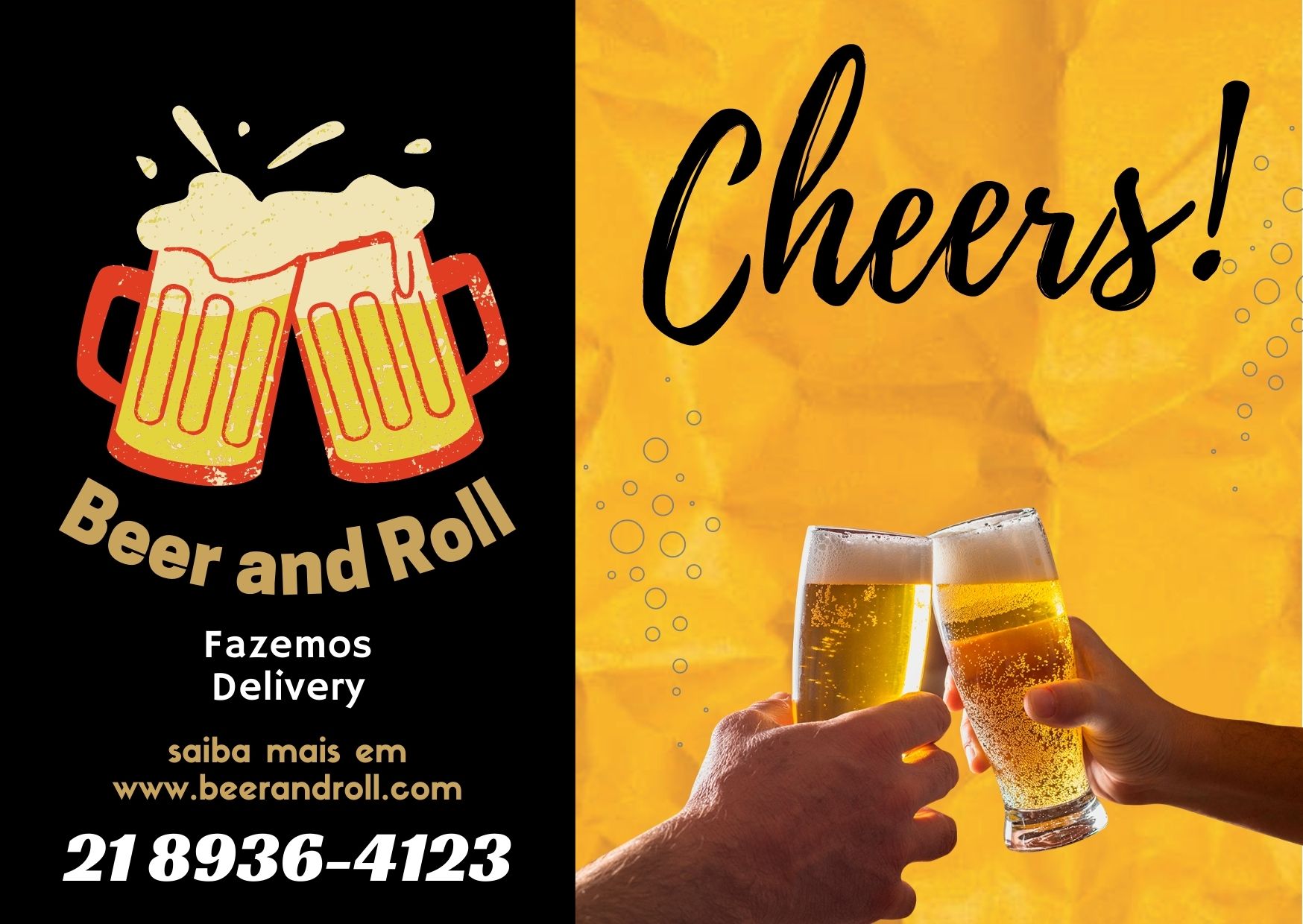 Cartaz Beer and Roll