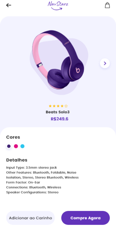 Layout para Página de Vendas