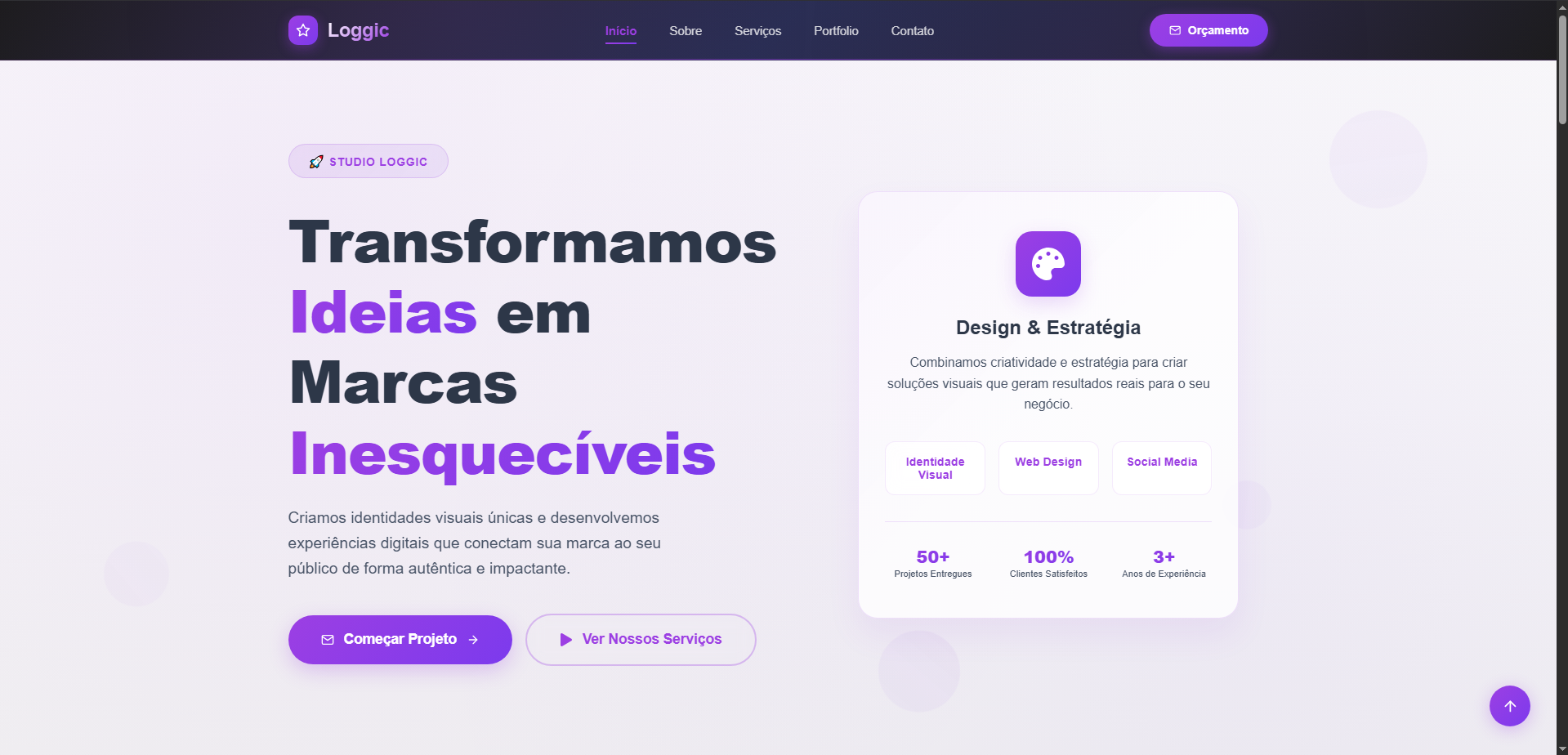 Site para um estúdio