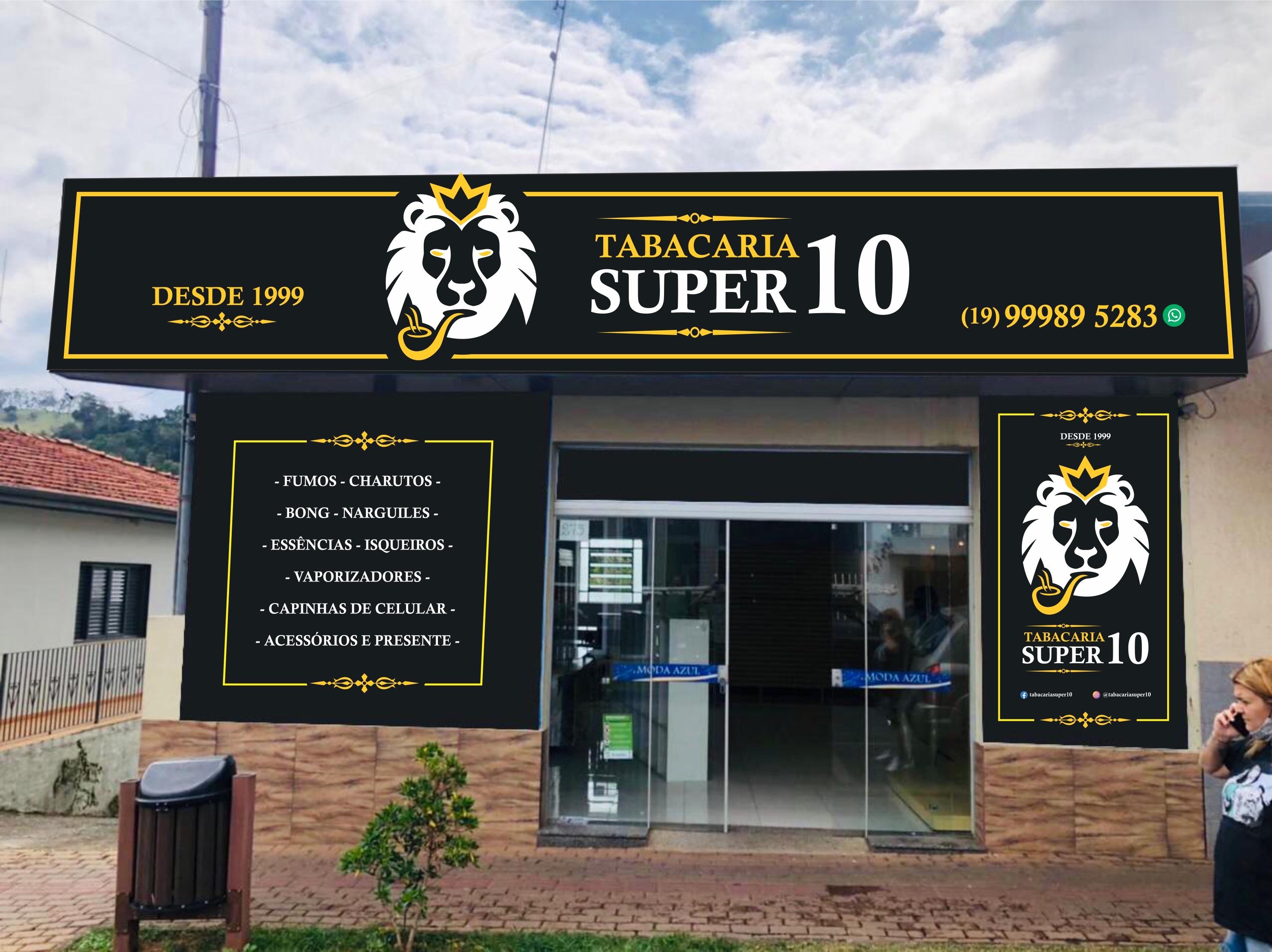 Tabacaria Super 10 Fachada e logomarca