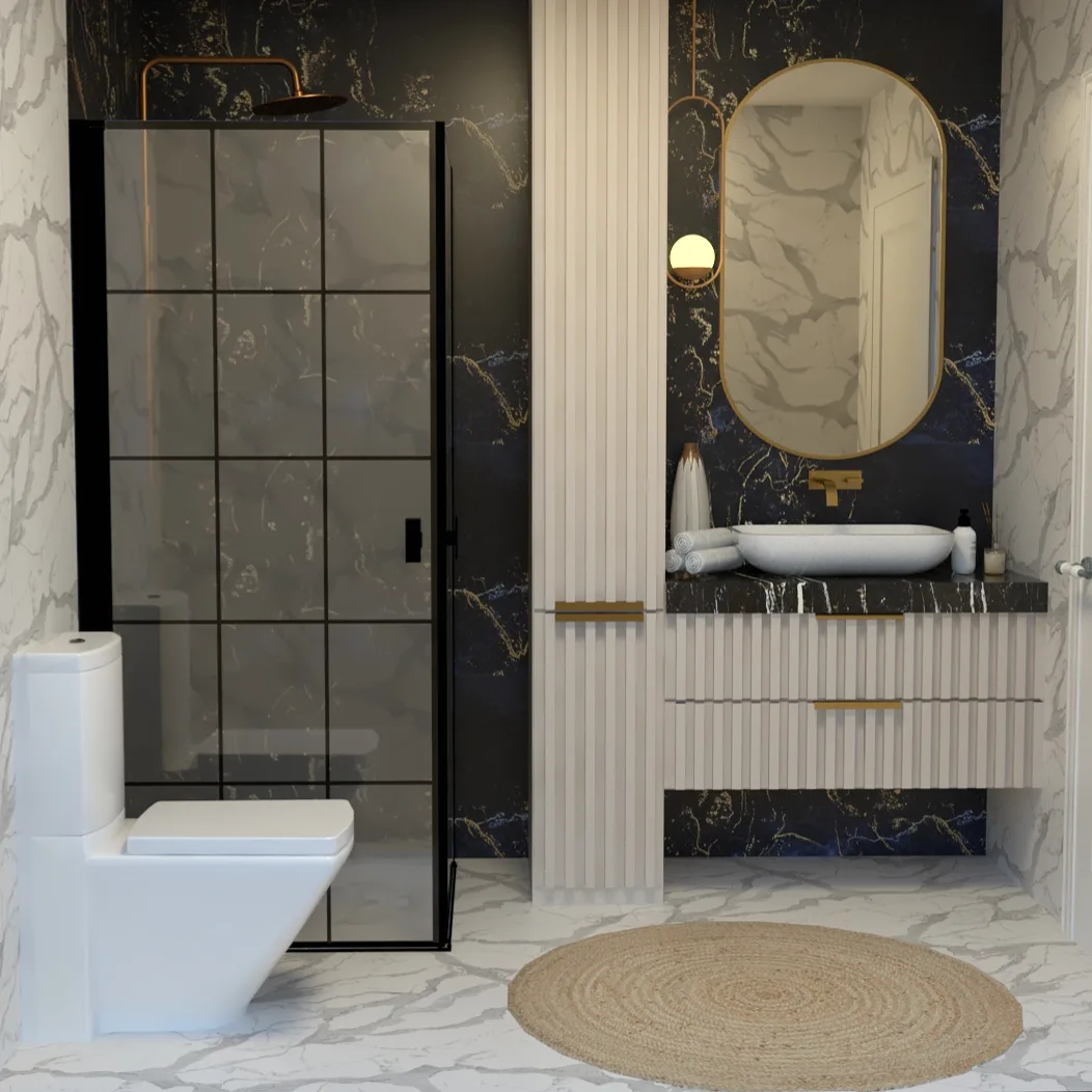 Marble bathroom