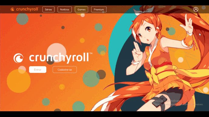 Crunchyroll Landing Page