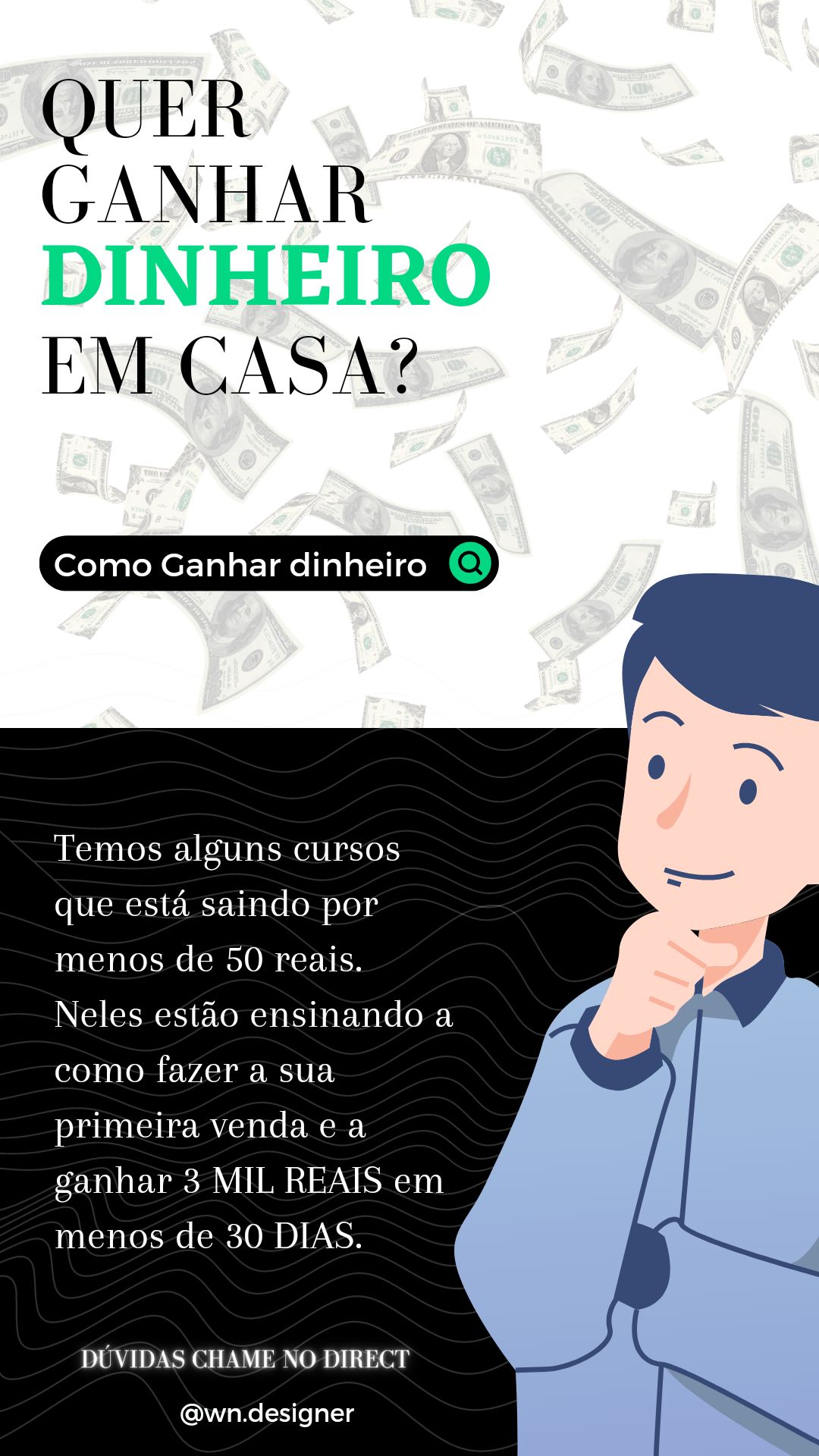 Arte para divulgar curso.
