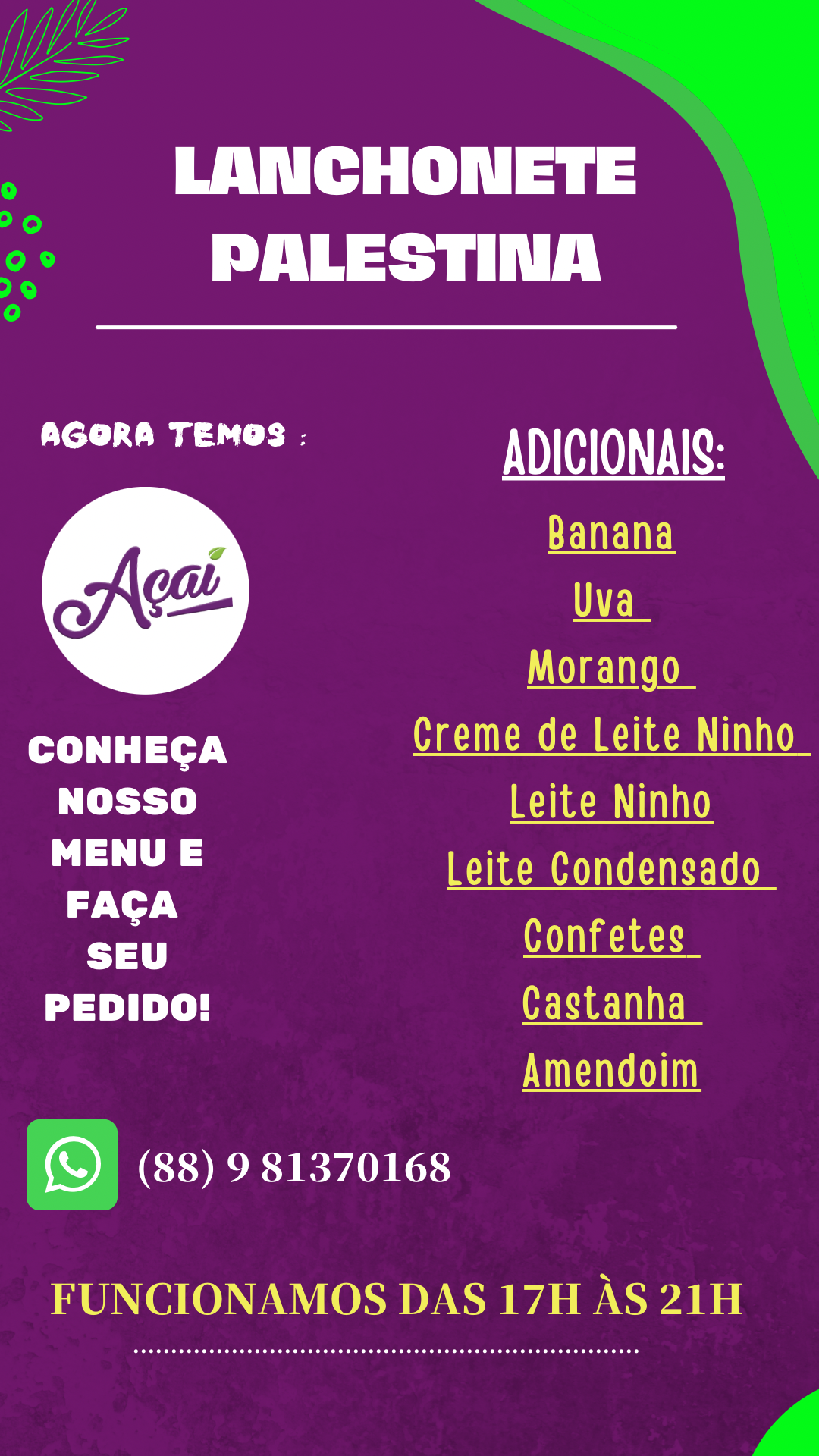 ARTE PARA AÇAITERIA