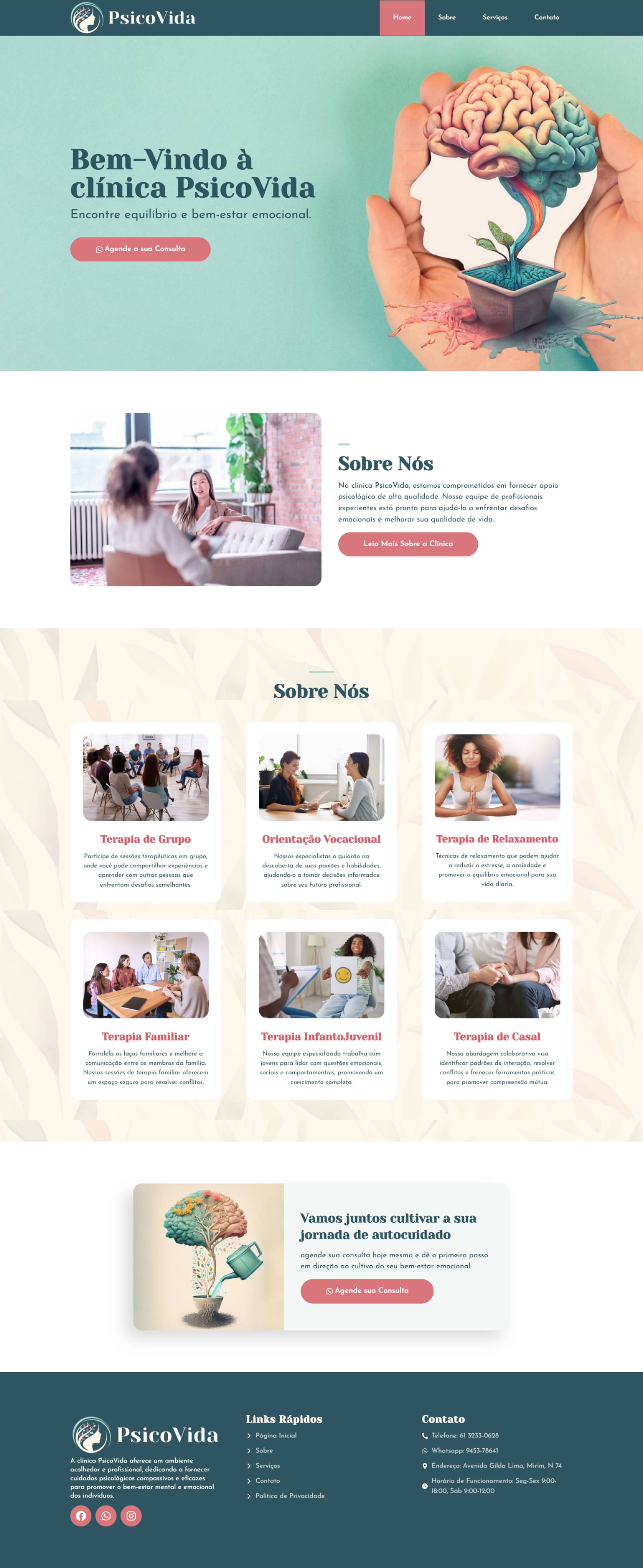 PsicoVida | Site Institucional