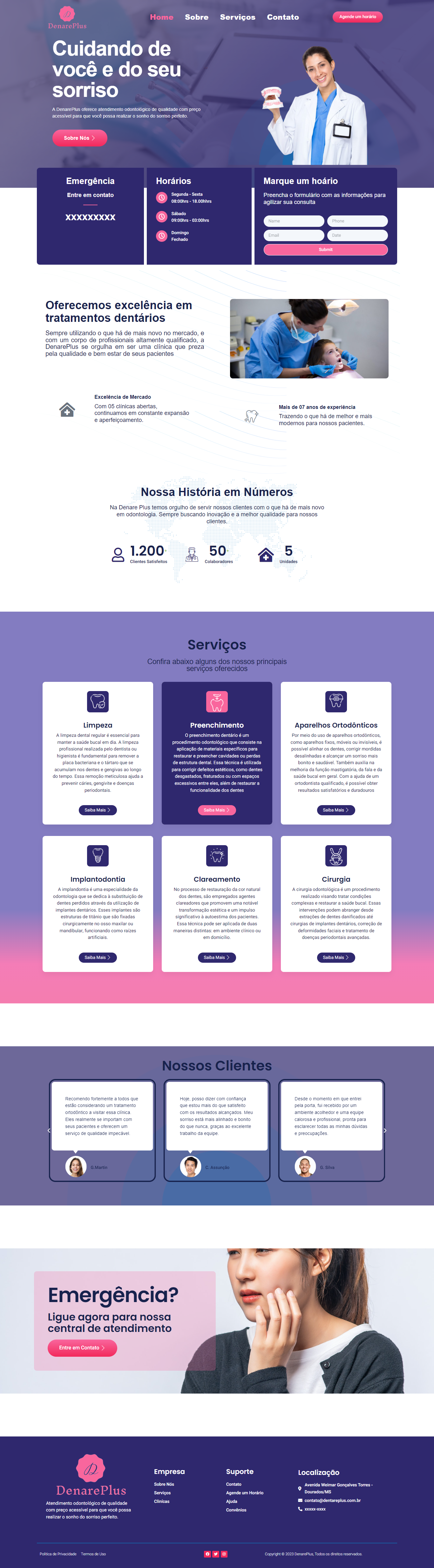 Site Consultório Odontológico