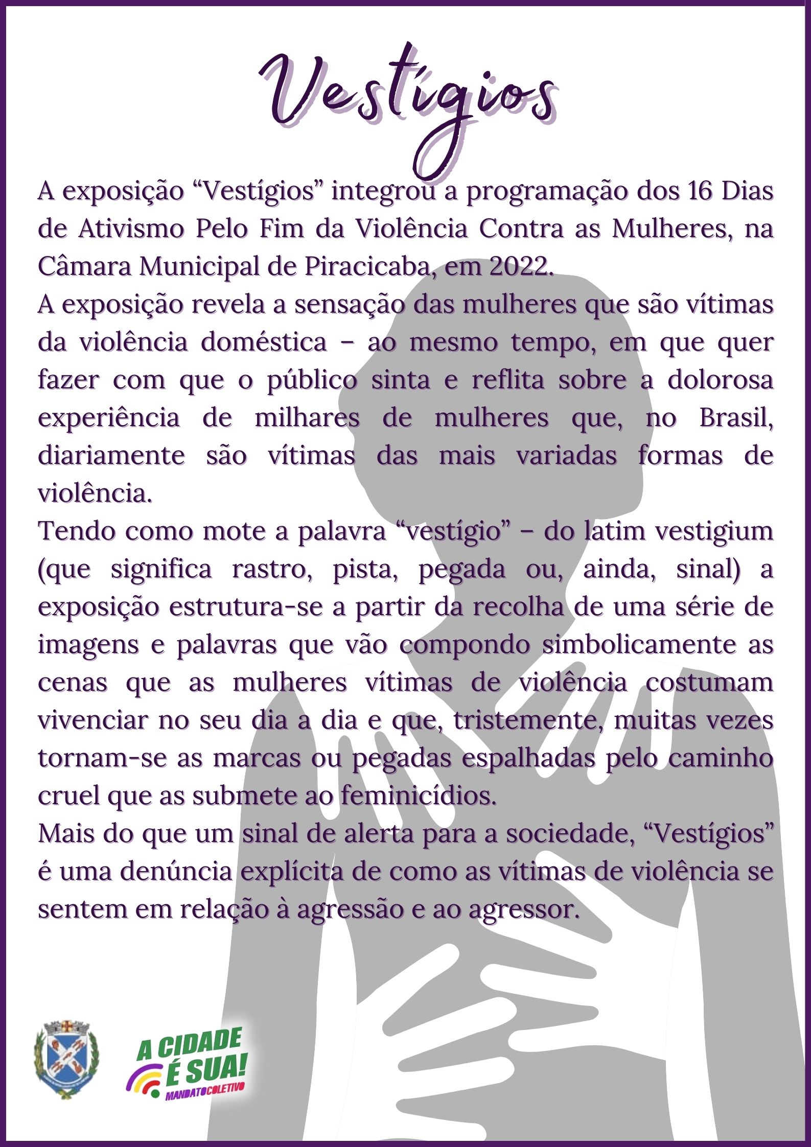 Cartas da Exposição Vestígios.