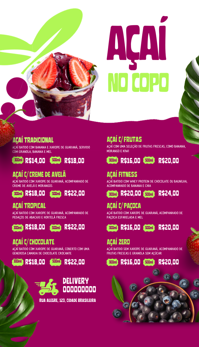 Açai no copo