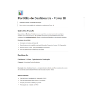 Portfólio de Dashboards - Power BI