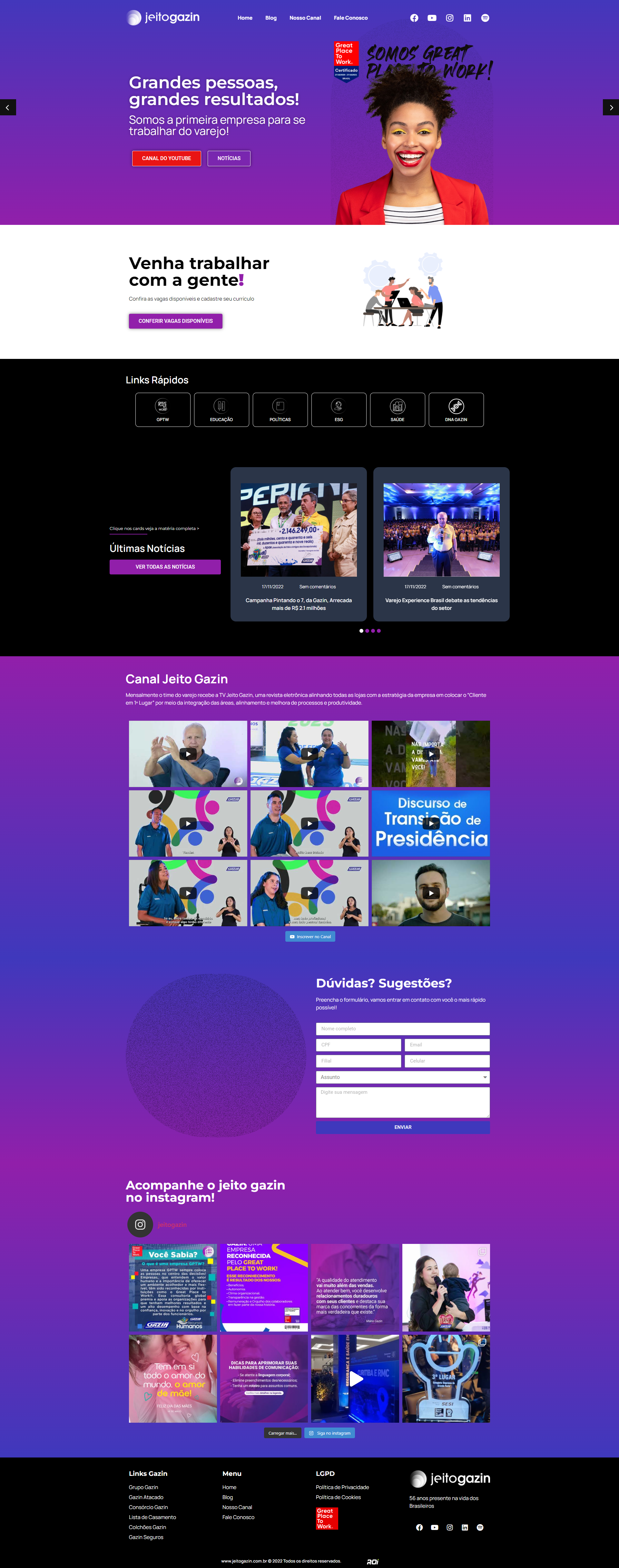 Site - Jeito Gazin