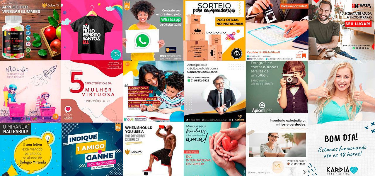 Artes para as Redes Sociais