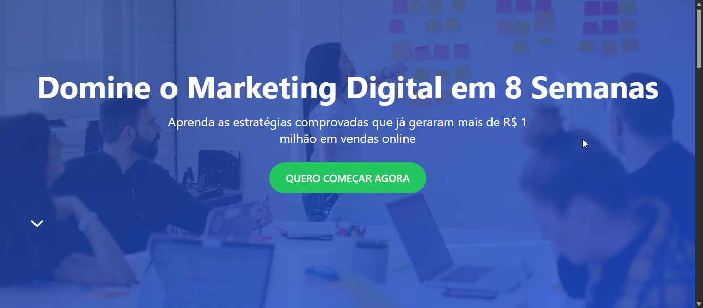 Site de vendas infoproduto