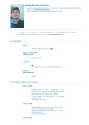 Capacitações e experiências