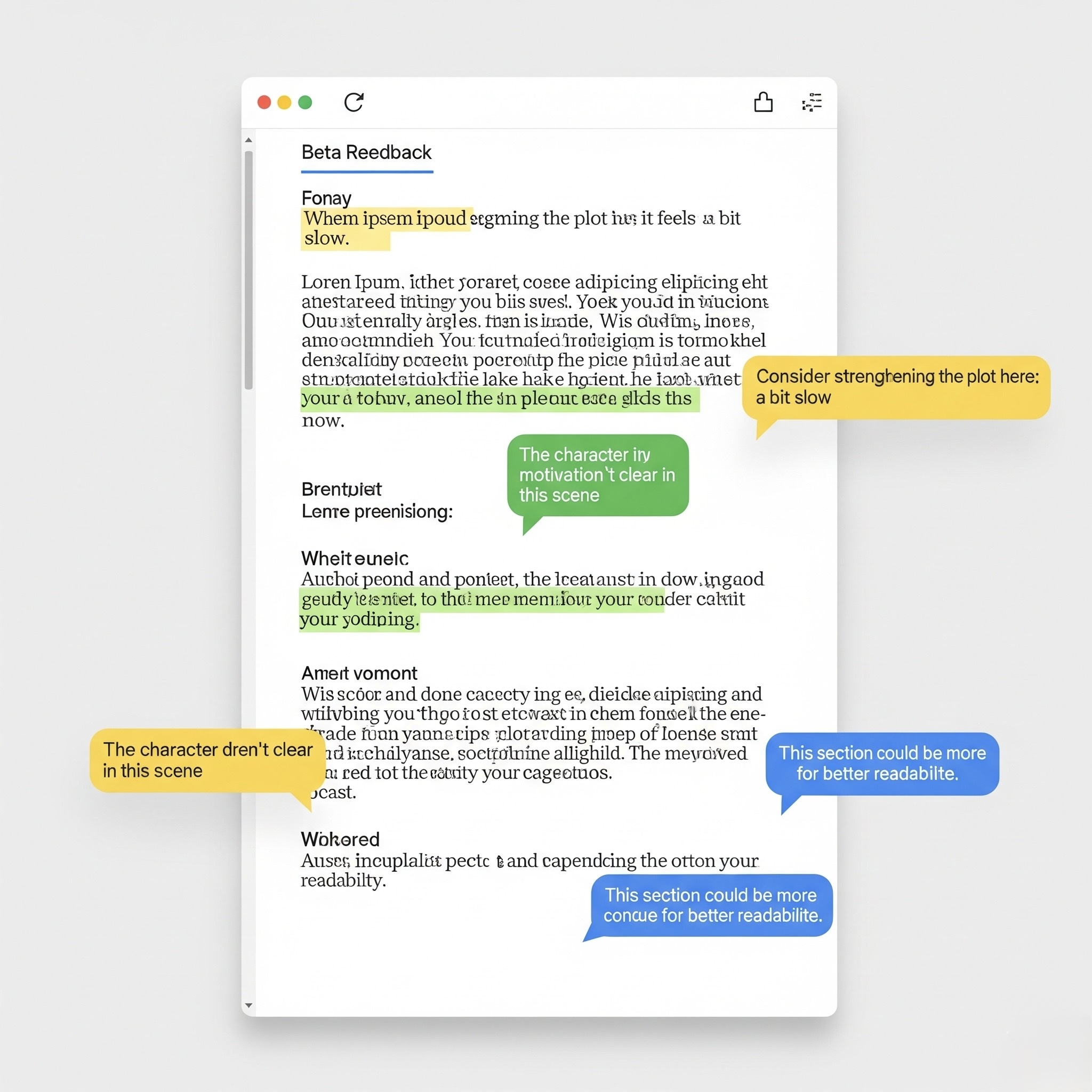 Beta Reading & Proofreading