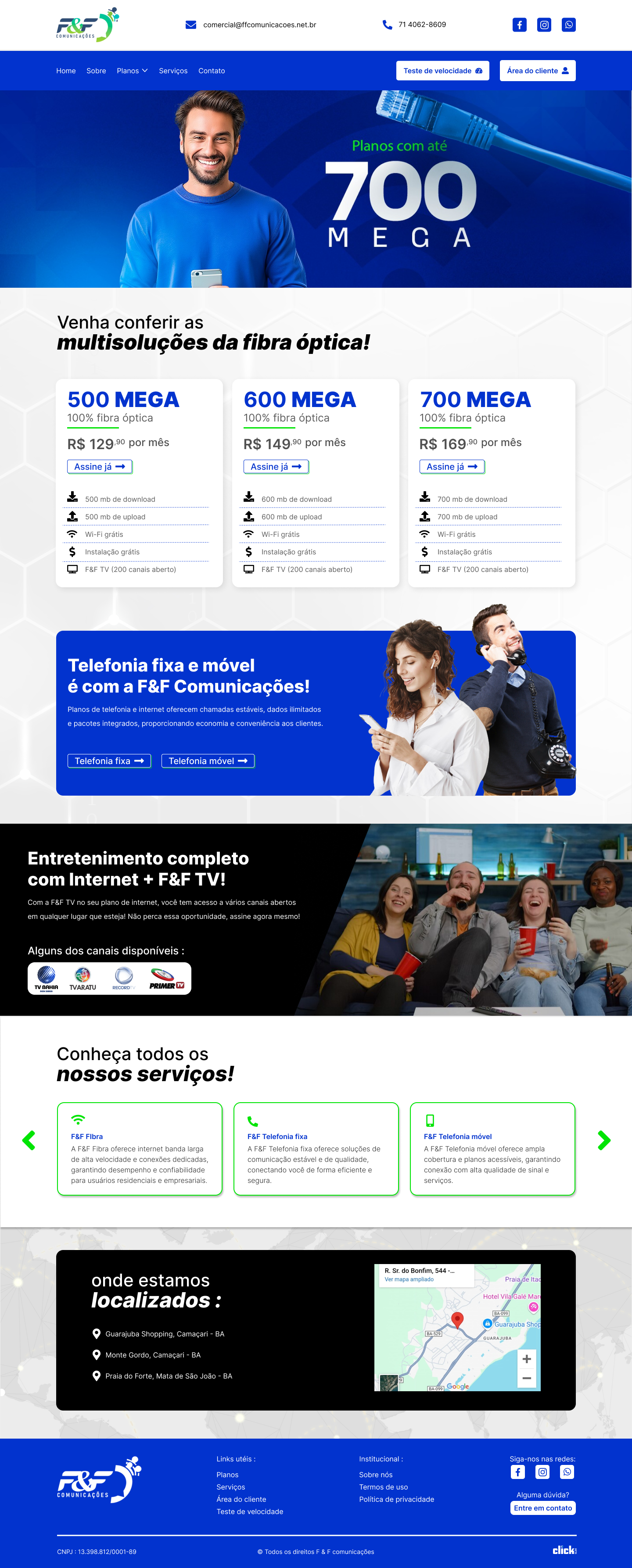 SITE | F&F Comunicações
