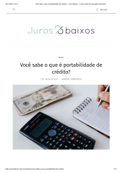 Você Sabe o que É Portabilidade de Crédito?
