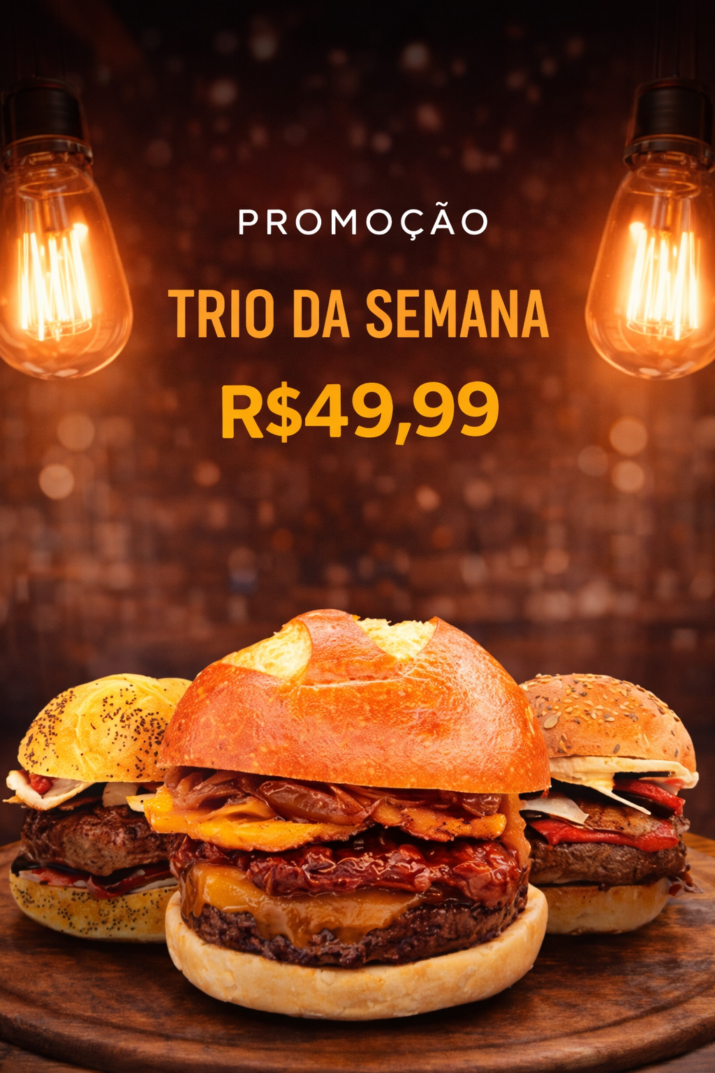 Trabalho de banner hamburgueria