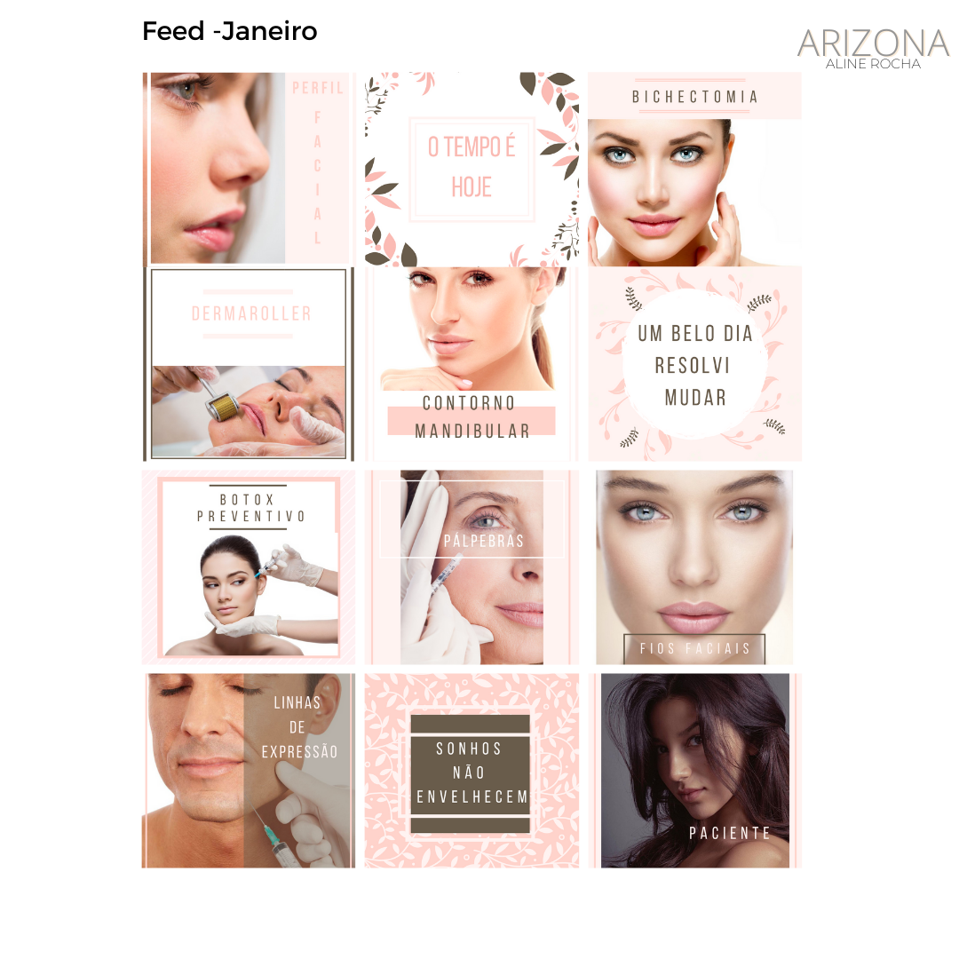 Modelo de Layout para feed no Instagram