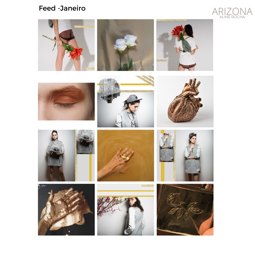 Modelo de Layout para feed no Instagram