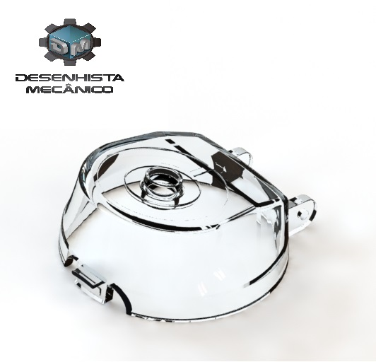 Modelagem tampa acrilica