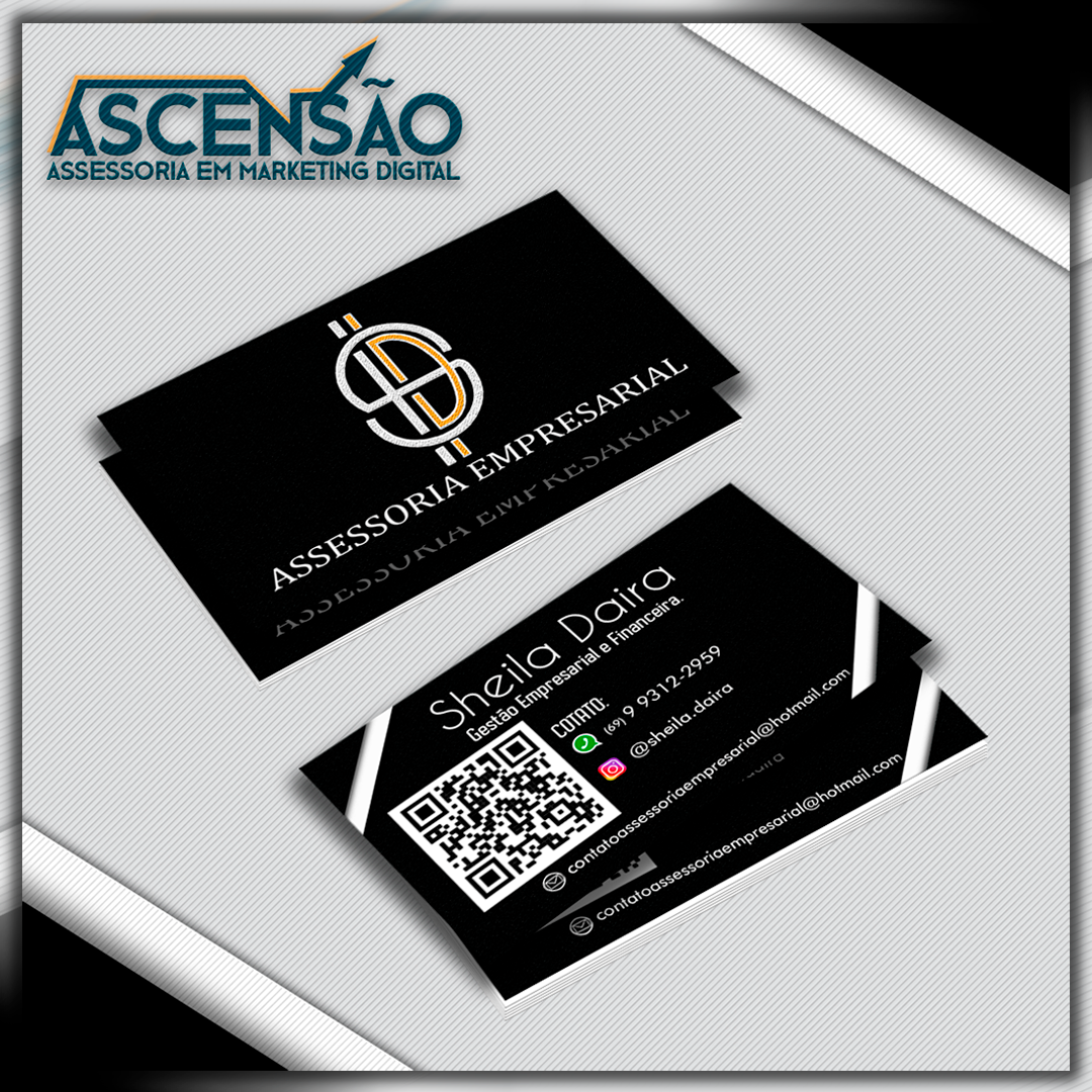CRIAÇÃO DE IDENTIDADE VISUAL + MOCKUP DE CARTÃO DE VISITA
