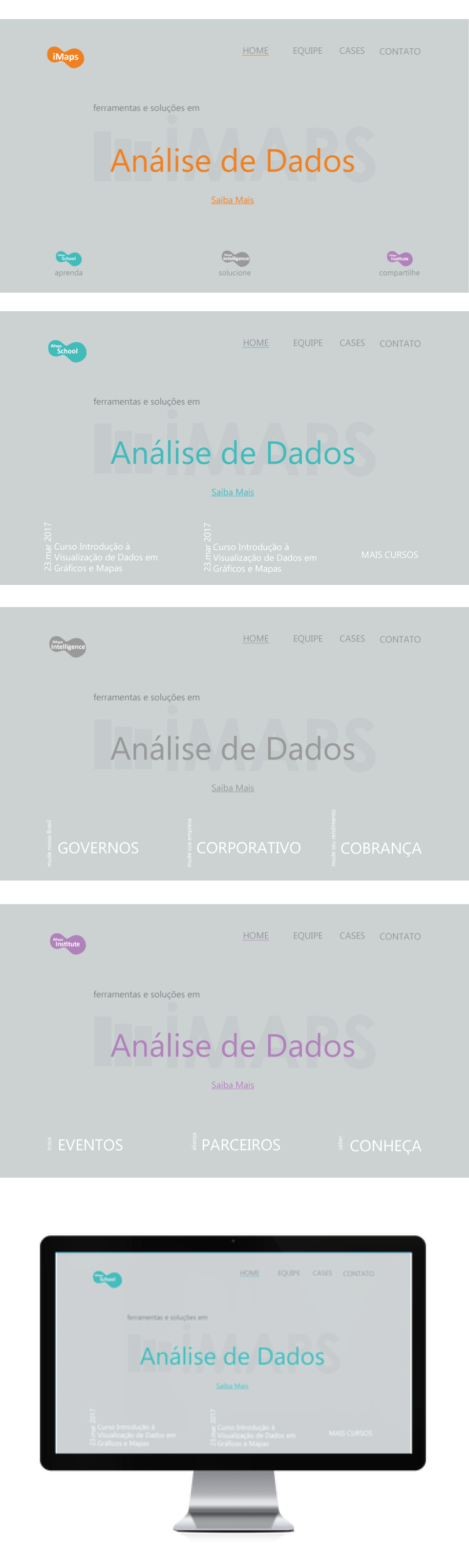 Interface web e branding