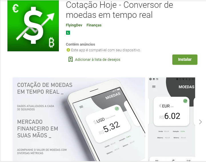 Cotação Hoje (APP)