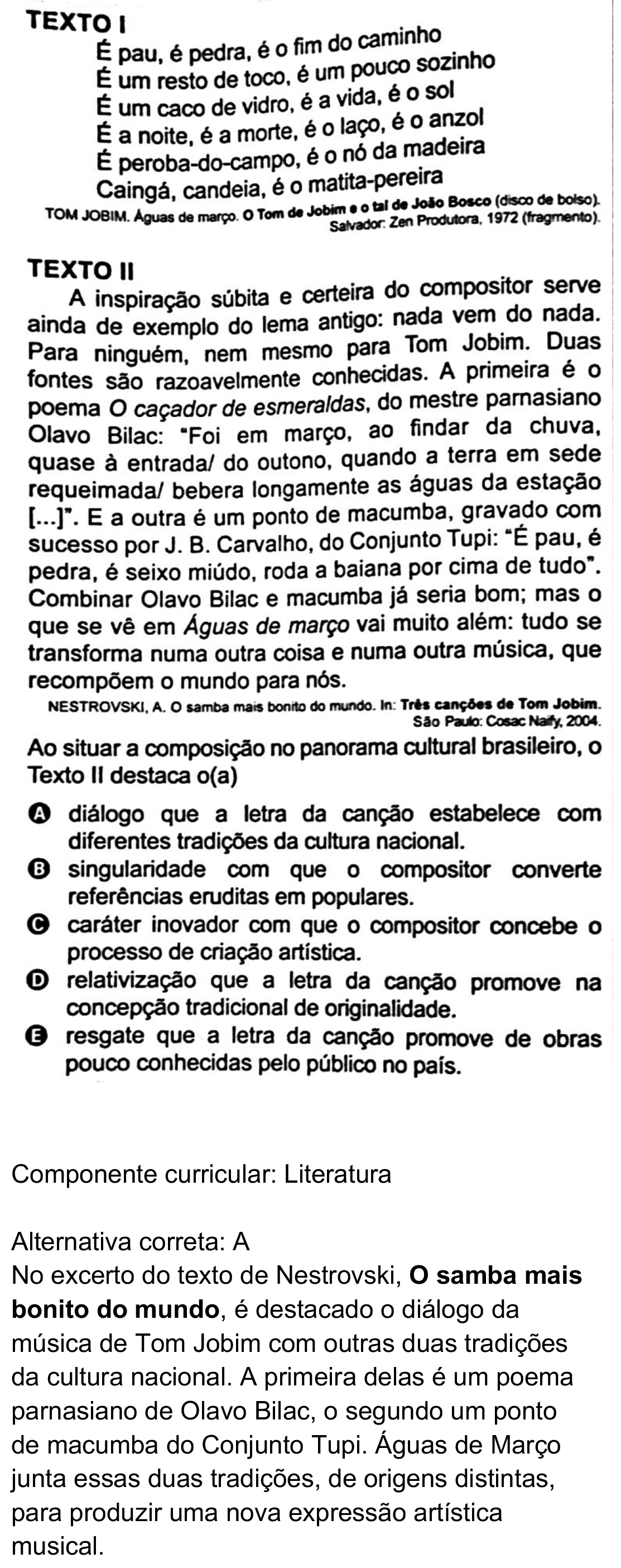 Resolução da questão 32: PROVA AZUL do ENEM 2020.