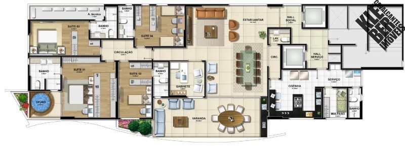Apartamento, 4 quartos, 250 m² - Foto 3