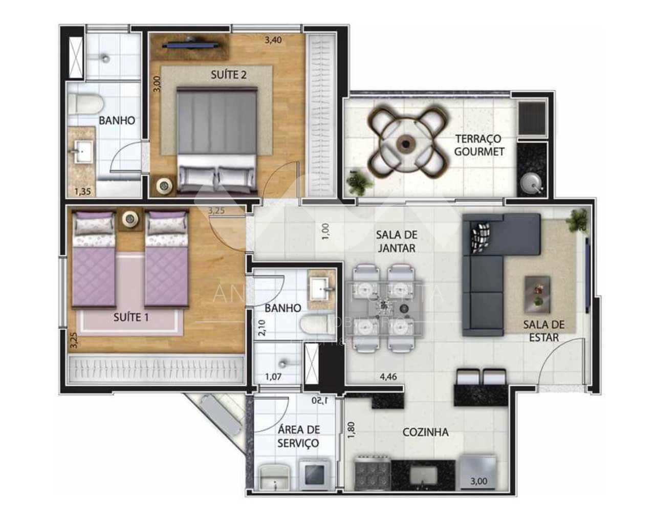 Apartamento, 2 quartos, 68 m² - Foto 15