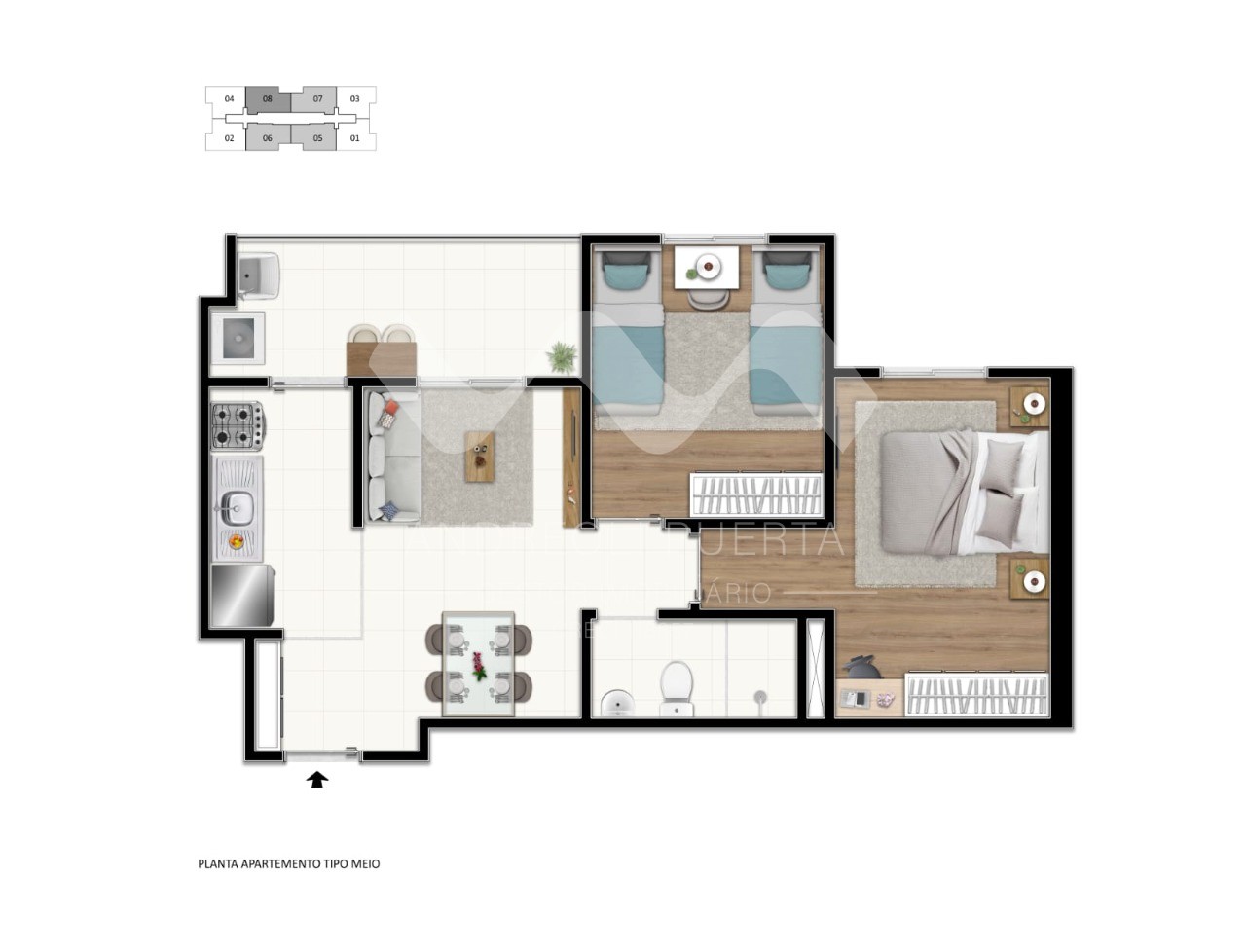 Apartamento, 2 quartos, 48 m² - Foto 5