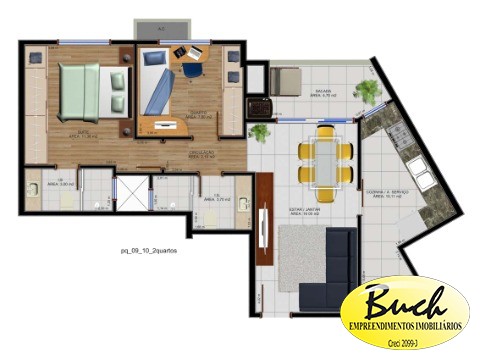 Apartamento, 2 quartos, 70 m² - Foto 35
