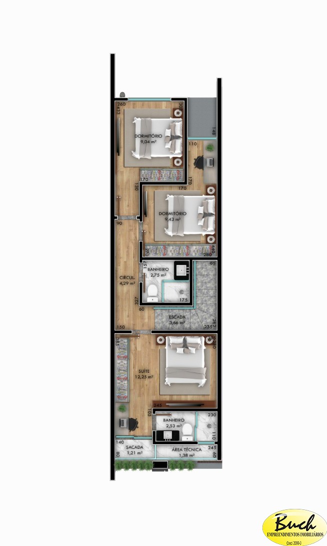 Casa, 3 quartos, 105 m² - Foto 19