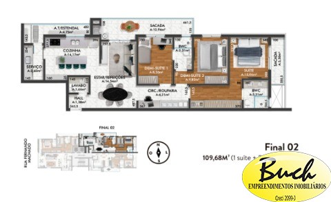 Apartamento, 3 quartos, 127 m² - Foto 6